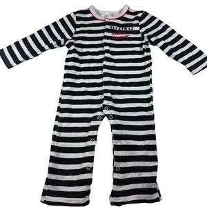 Smith Novelty Company Alcatraz Baby Pajamas Striped 18 Month 100% Cotton